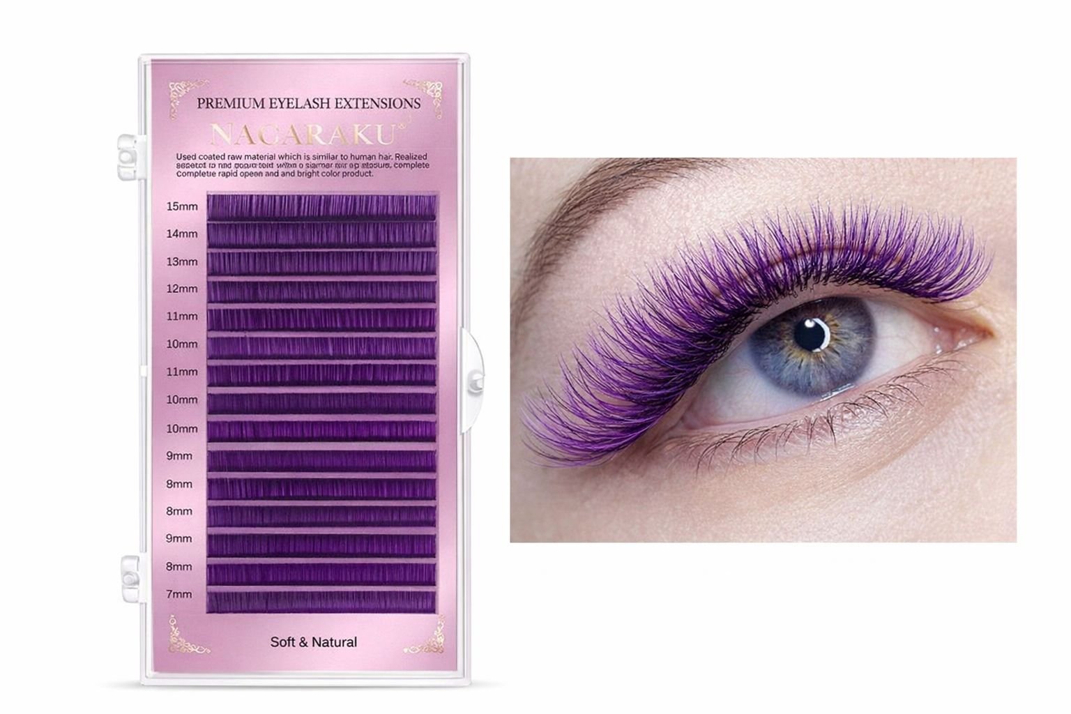 PESTAÑAS NAGARAKU PREMIUM COLOR